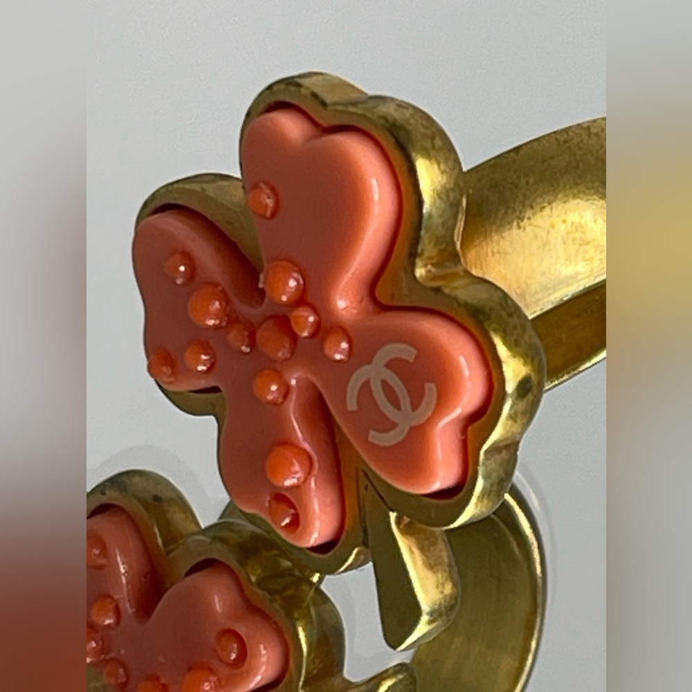 Chanel CC Logo Clover Ring size 6 - Picture 6 of 9